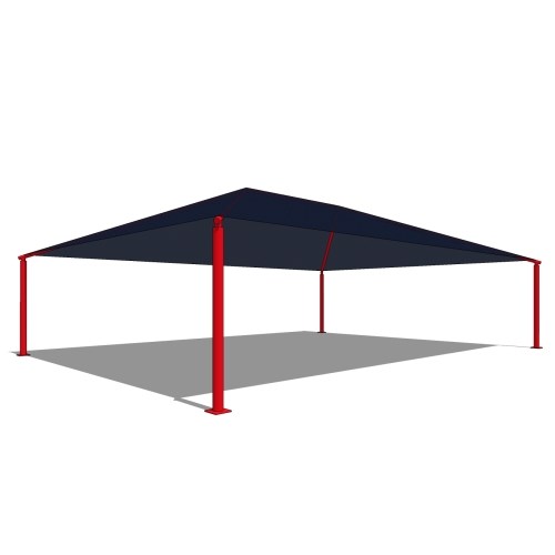 Superior Shade: 28' x 38' Rectangle Shade With 8' Height, Glide Elbow™, And In-Ground Mount