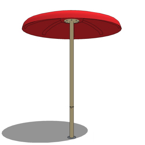 Freestanding Play Features: Rain Cap with Polka Dots 