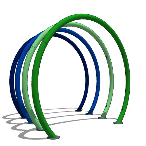Freestanding Play Features: Spiral Tunnel