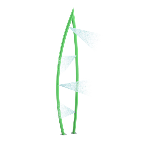 CAD Drawings BIM Models Waterplay Solutions Corp. Freestanding Play Features: Morning Grass 3