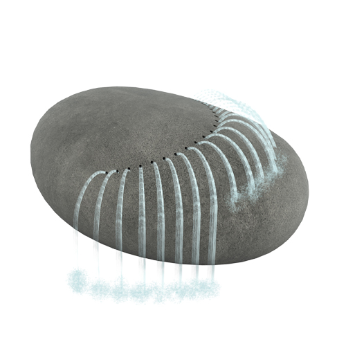 CAD Drawings BIM Models Waterplay Solutions Corp. Freestanding Play Features: Surf Stone 2