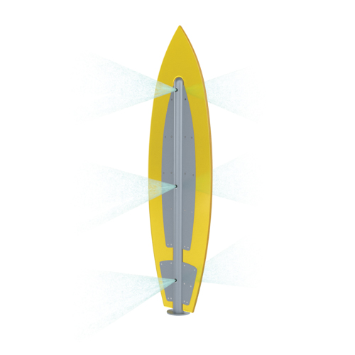 CAD Drawings BIM Models Waterplay Solutions Corp. Freestanding Play Features: Surfboard