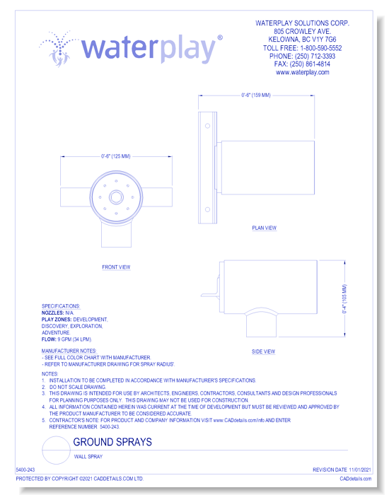 Ground Sprays: Wall Spray