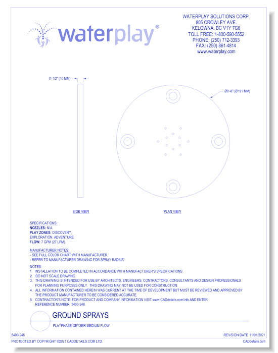 Ground Sprays: Playphase Geyser Medium Flow
