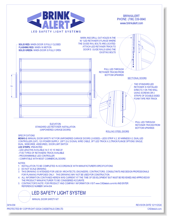 BrinkAlert: Manual Door Safety Kit