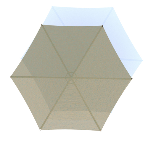 CAD Drawings BIM Models Modern Shade LLC Center Post Umbrella