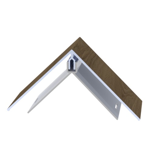 CAD Drawings ChamClad 2 pc 3.5" Outside Corner Trim 