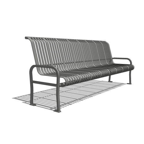 Midtown Series Bench w/ Back