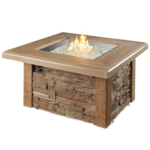 CAD Drawings The Outdoor GreatRoom Company Sierra Square Gas Fire Pit Table