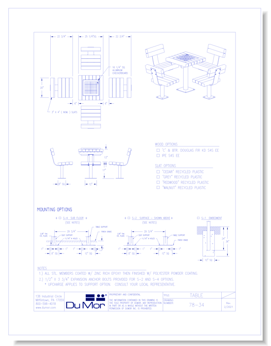 Game Table 78