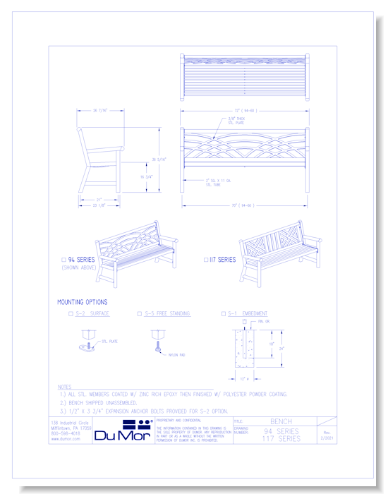 Bench 94-60/117-60