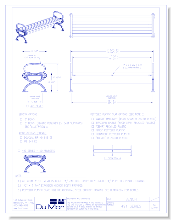 Bench 491/492 Series