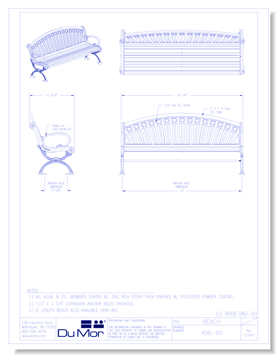 Bench 496