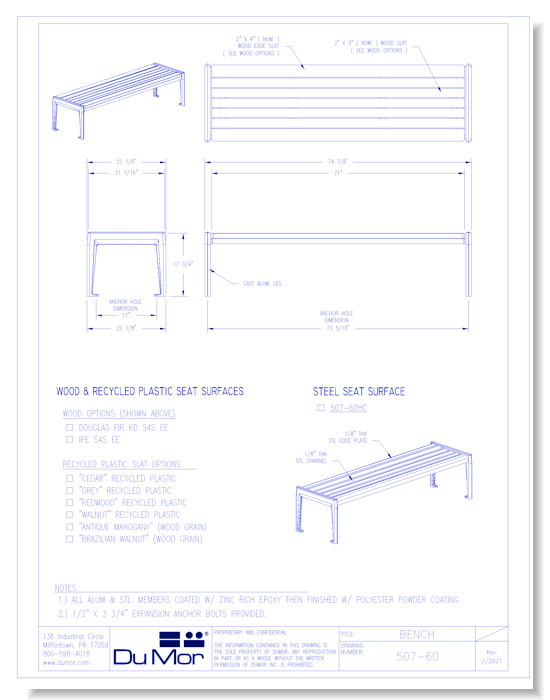 Bench 507