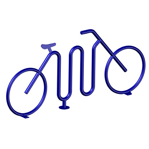 CAD Drawings Greenspoke (851115) Accordion Bike Shaped Rack, 5-Bike, Surface Mount 
