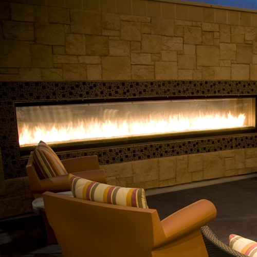 CAD Drawings BIM Models Montigo Fireplaces Custom 12' Indoor/Outdoor - C-VIEW (C1220STIO) Commercial Gas Fireplace