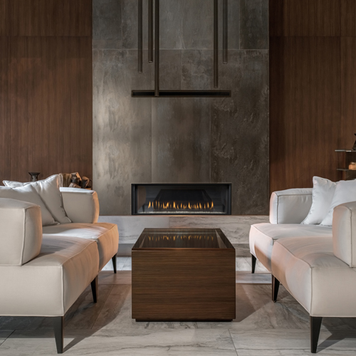 CAD Drawings BIM Models Montigo Fireplaces 48" Single Sided - DISTINCTION Series (D4815) Luxury Residential Gas Fireplace