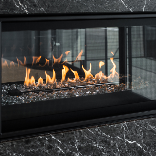 CAD Drawings BIM Models Montigo Fireplaces 52" See Through - PHENOM Series (L52FSD) Residential Gas Fireplace 