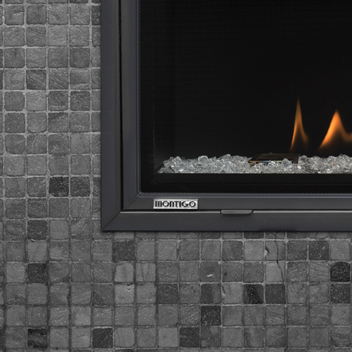 CAD Drawings BIM Models Montigo Fireplaces 36" Single Sided - DELRAY Series (DRL3613-2) Residential Gas Fireplace