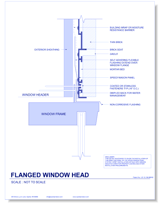 Brick Lath-Sheet: 6 - Flanged Window Head