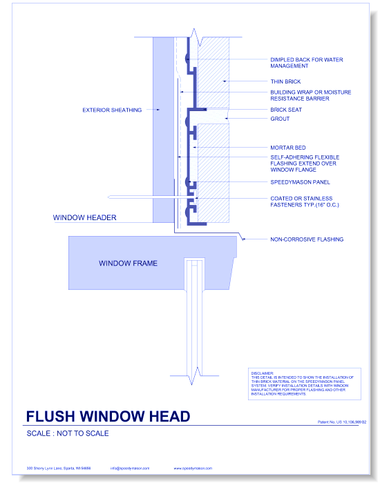 Brick Lath-Sheet: 9 - Flush Window Head