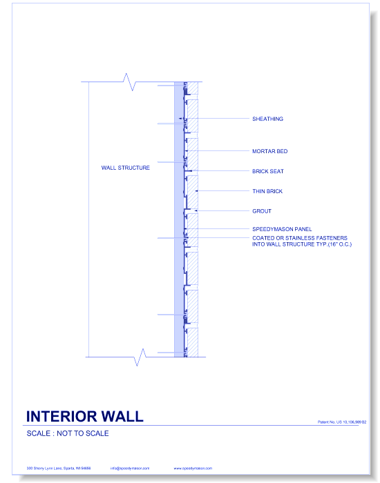 Brick Lath-Sheet: 12 - Interior Wall
