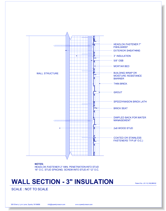 Brick Lath-Sheet: 25 - Wall Section - Insulation