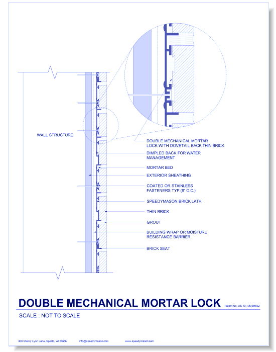 Brick Lath-Sheet: 26 - Double Mechanical Mortar Lock