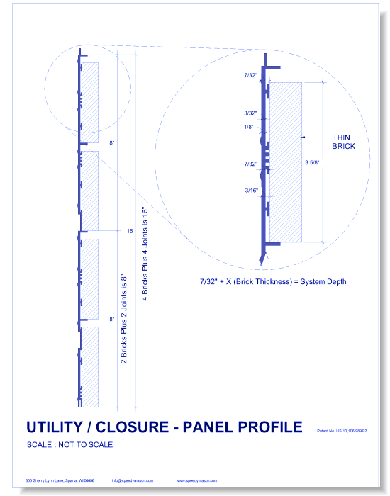 Brick Lath-Sheet: 45 - Utility - Closure - Panel Profile