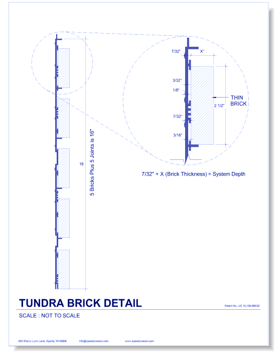 Brick Lath-Sheet: 48 - Tundra Brick Detail