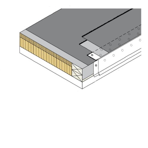 CAD Drawings BIM Models CertainTeed Commercial Roofing CT-02 Edge Flashing - BUR, Gravel Stop