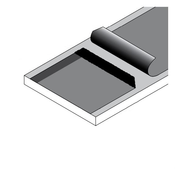 CAD Drawings BIM Models CertainTeed Commercial Roofing CT-22 End Lap Detail