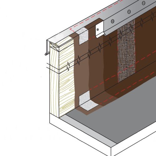 View CTL-SF-03 Base Flashing and Wall Covering on Parapet Wall