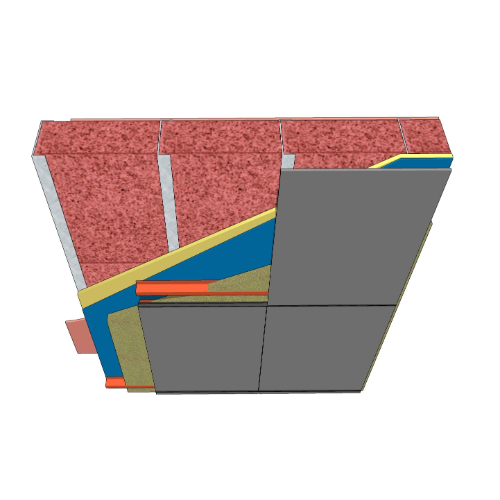 Armatherm™ Z Girt: Fiber Cement - Wall Plan- Stud Wall
