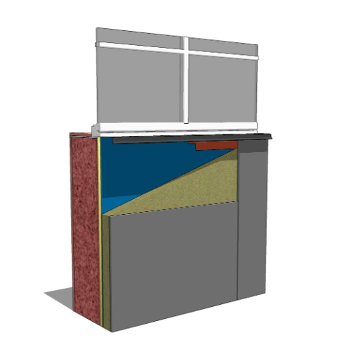 Armatherm™ Z Girt: Fiber Cement - Window Sill - Stud Wall