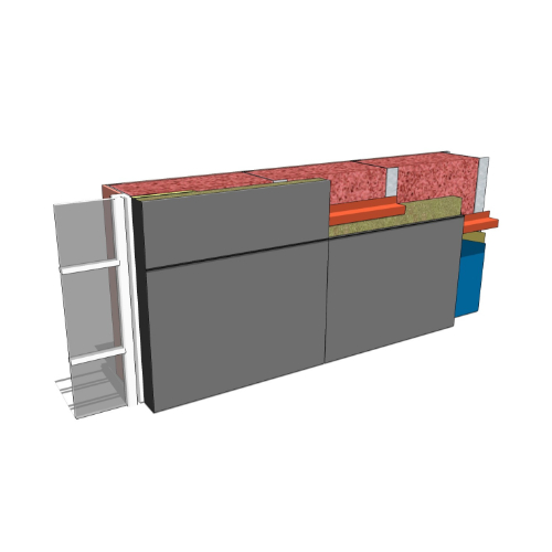 Armatherm™ Z Girt: Fiber Cement - Window Jamb - Stud Wall