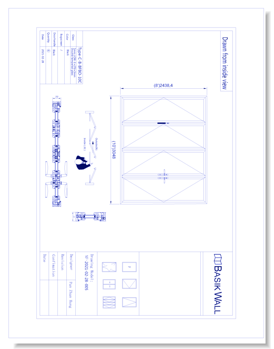 Bi-Fold Patio Door: 4 Panel (Model NF-2021-02-28-005)
