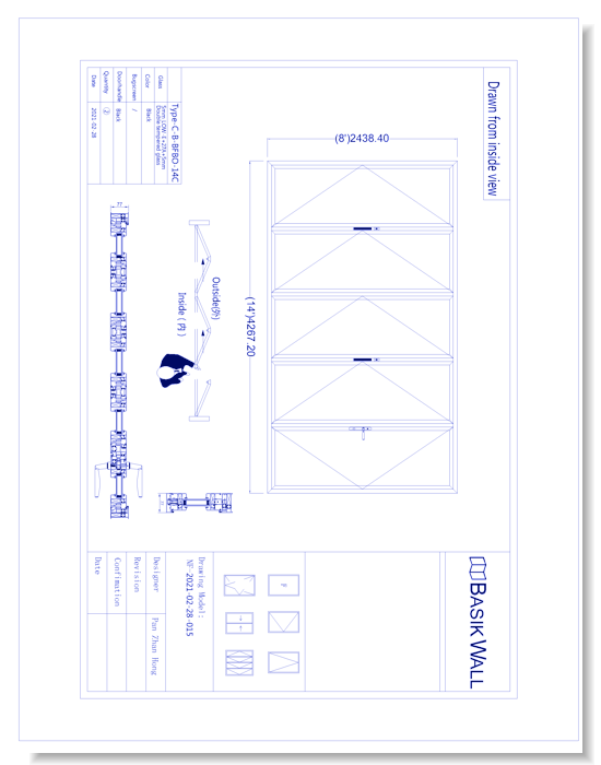 Bi-Fold Patio Door: 5 Panel (Model NF-2021-02-28-015)