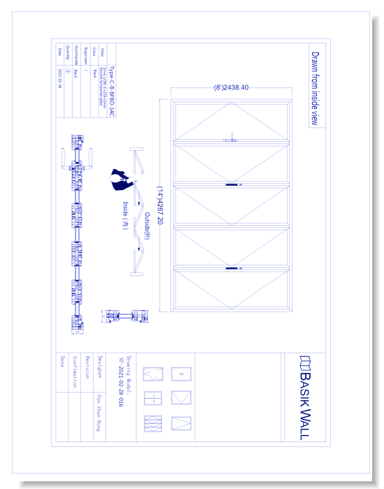 Bi-Fold Patio Door: 5 Panel (Model NF-2021-02-28-016)