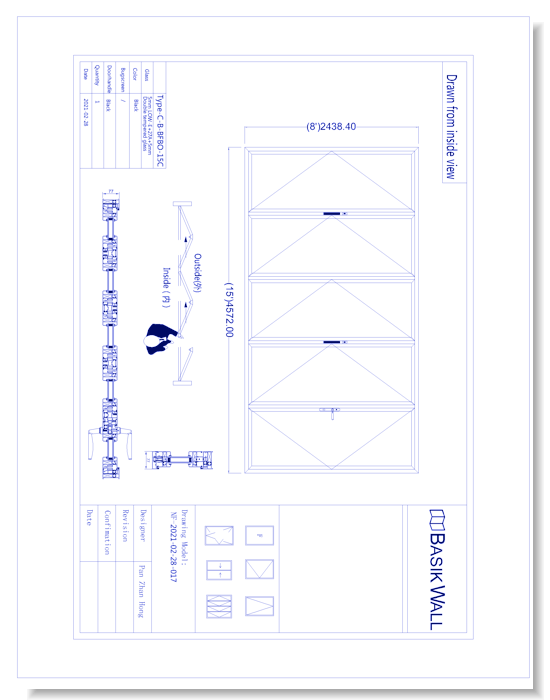 Bi-Fold Patio Door: 5 Panel (Model NF-2021-02-28-017)