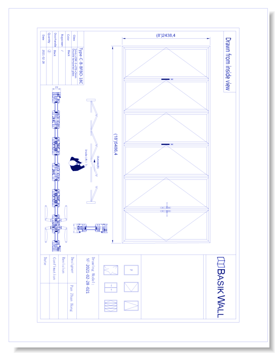 Bi-Fold Patio Door: 6 Panel (Model NF-2021-02-28-021)
