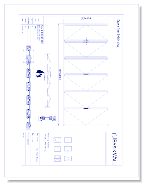 Bi-Fold Patio Door: 6 Panel (Model NF-2021-02-28-022)
