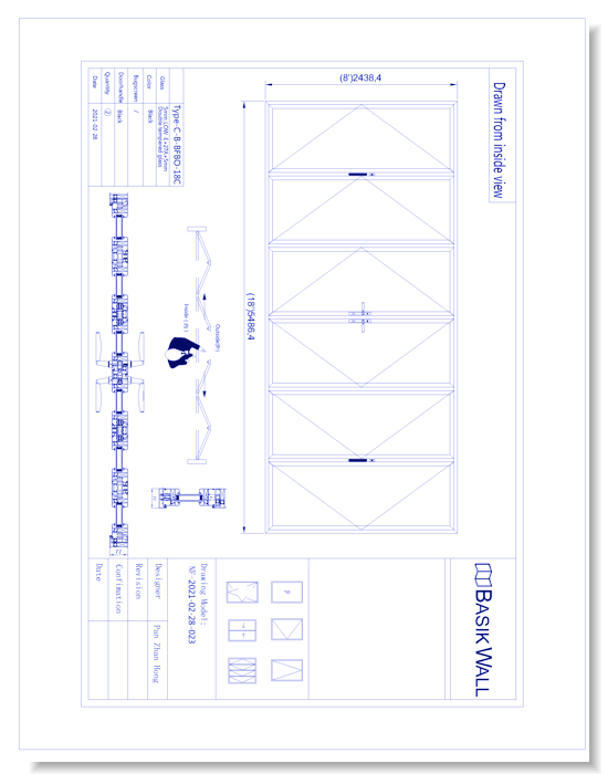 Bi-Fold Patio Door: 6 Panel (Model NF-2021-02-28-023)