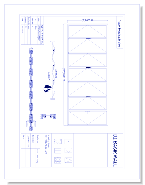 Bi-Fold Patio Door: 7 Panel (Model NF-2021-02-28-026)