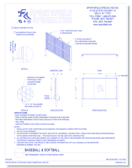 Semi-Permanent: Fence System Padding (SF6P)