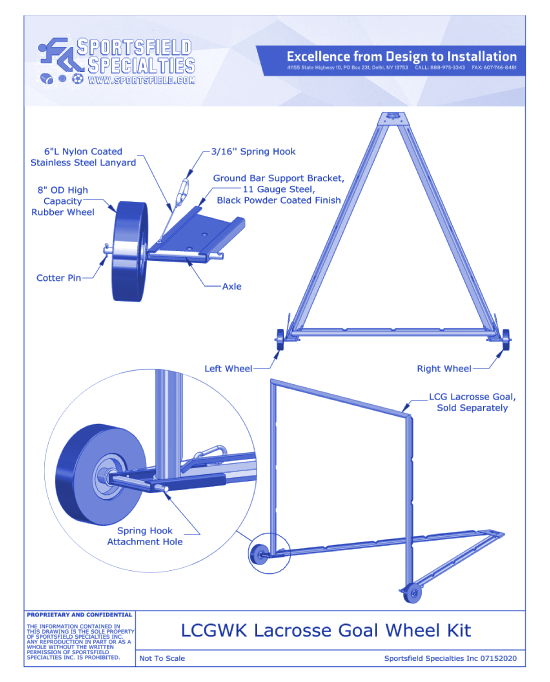 Lacrosse: Goal Wheel Kit (LCGWK)