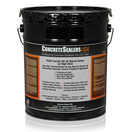 CAD Drawings Concrete Sealers USA TS201 Acrylic Topical Sealer SB-25 w/ High Gloss (5 gal.) - Concrete Sealers USA