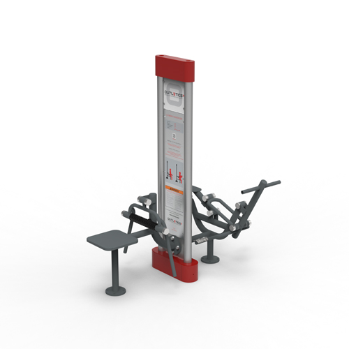 CAD Drawings BIM Models Outletics Rower and Lumbar Massager Combination
