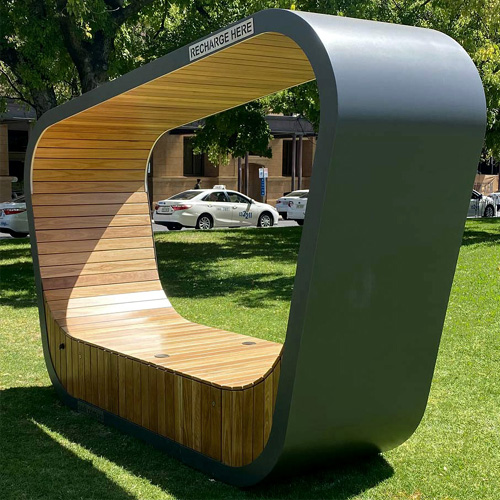 CAD Drawings Archasol Sedi 'Connect' Solar Bench Seating