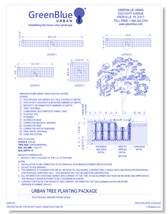 RootSpace® ArborSystem® 1200-48